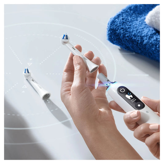 Elektrinio dantų šepetėlio galvutės ORAL-B iO Interdental Clean, White, 2 vnt.