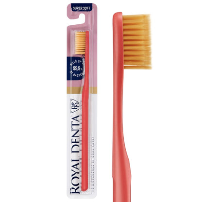 ROYAL DENTA ypač minkštas dantų šepetėlis GOLD SUPER SOFT, 1 vnt