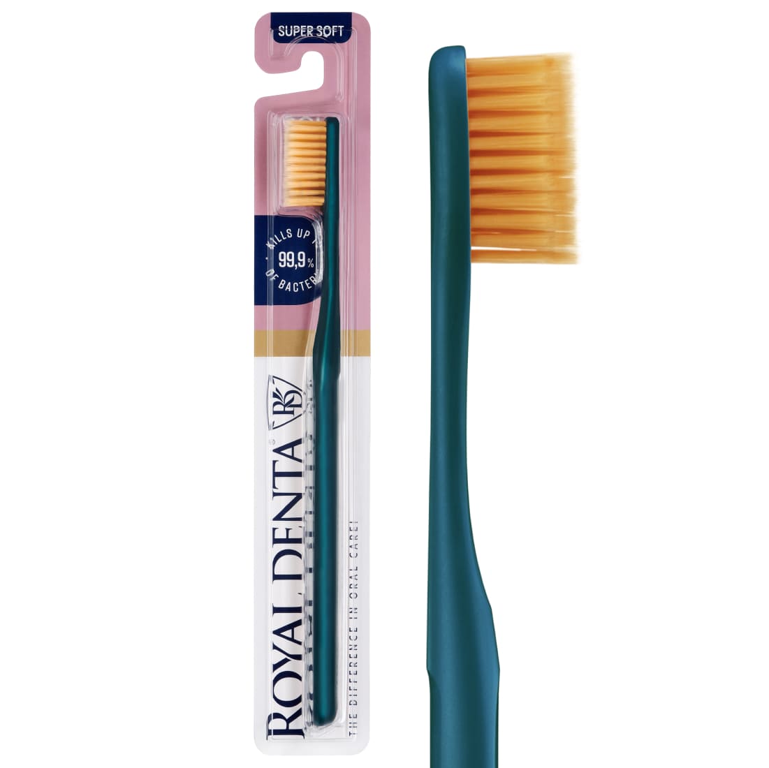 ROYAL DENTA ypač minkštas dantų šepetėlis GOLD SUPER SOFT, 1 vnt