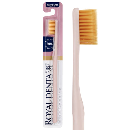 ROYAL DENTA ypač minkštas dantų šepetėlis GOLD SUPER SOFT, 1 vnt