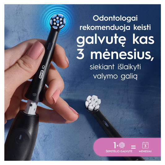 Oral-B GentleCare Black Dantų Šepetėlio Galvutės, 4 Vnt.