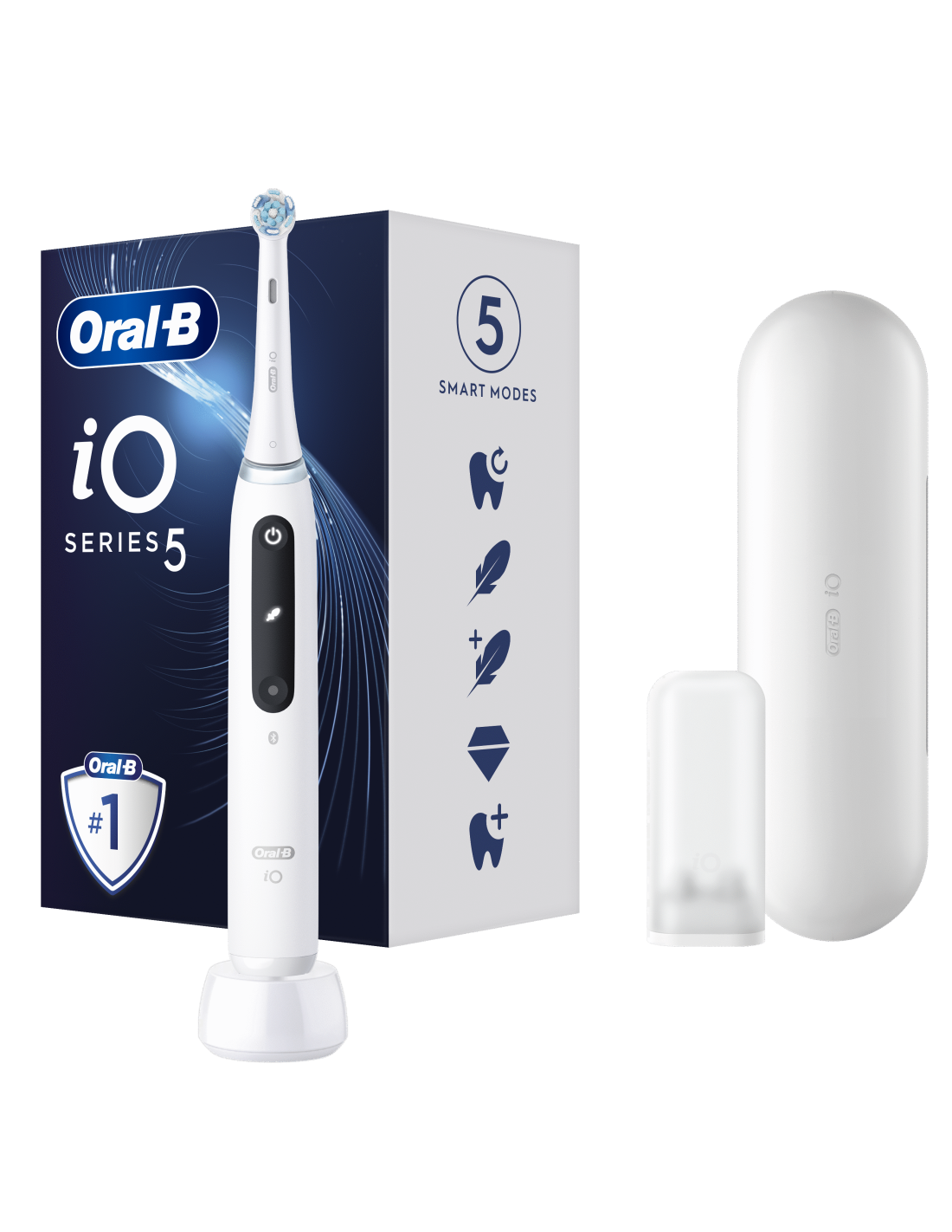 Oral-B iO5 Elektrinis Dantų Šepetėlis Quite White
