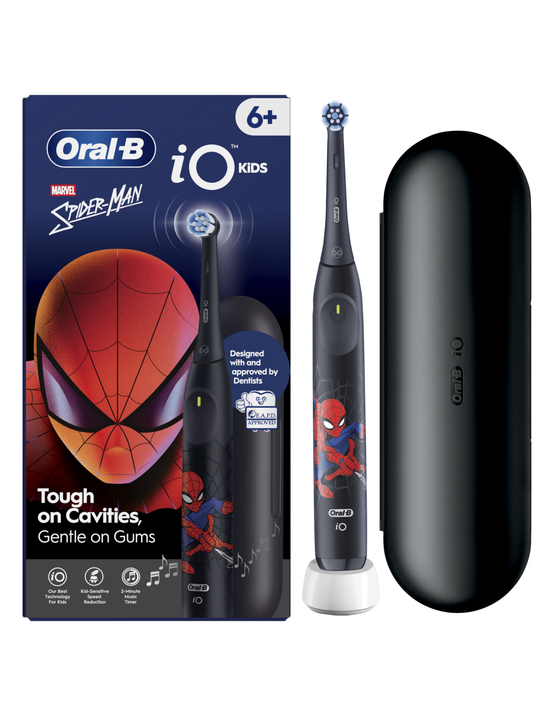 Oral-B iO Kids Disney Spiderman Elektrinis Dantų Šepetėlis +TC