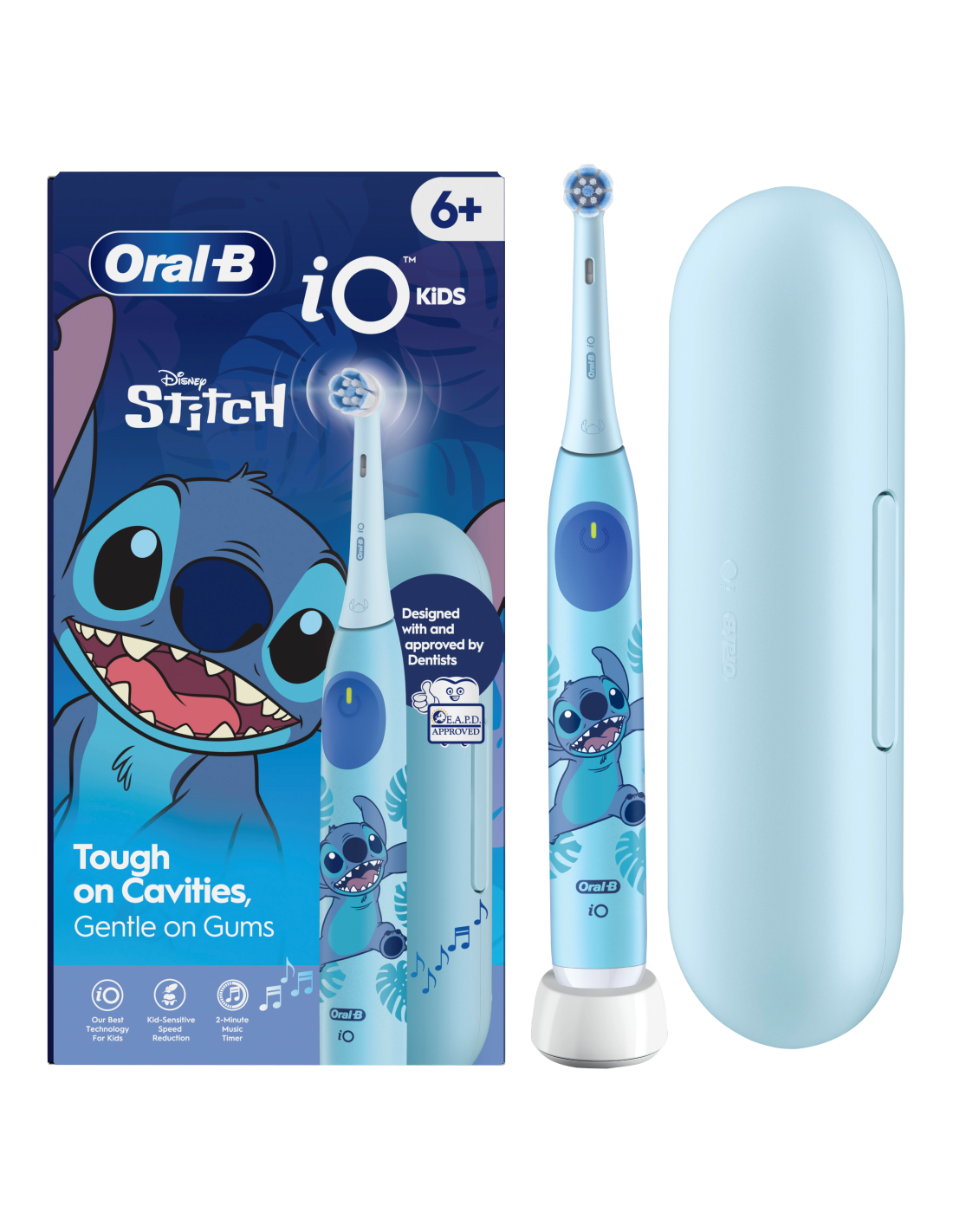 Oral-B iO Kids Disney Stitch Elektrinis Dantų Šepetėlis +TC